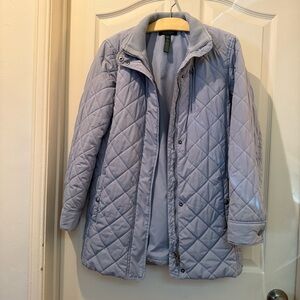 Ralph Lauren Petite- Old Money- Women's Quilted Jacket - Light Blue